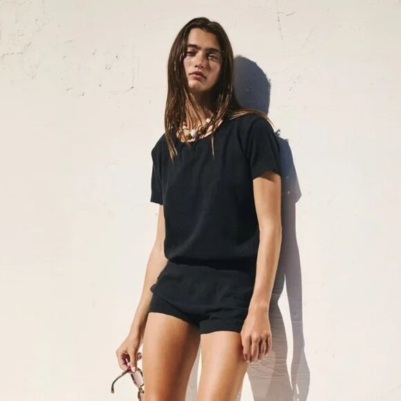 NWOT Free People Valley Sweater Romper Black size- MEDIUM - Picture 1 of 1